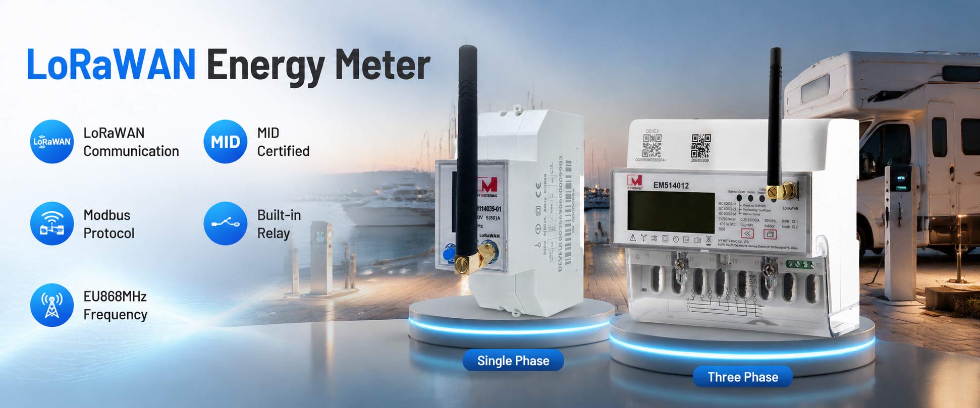 LoRaWAN energy meter, Lorawan smart meter,lora power meter, lorawan energy tracker, Lorawan power monitor