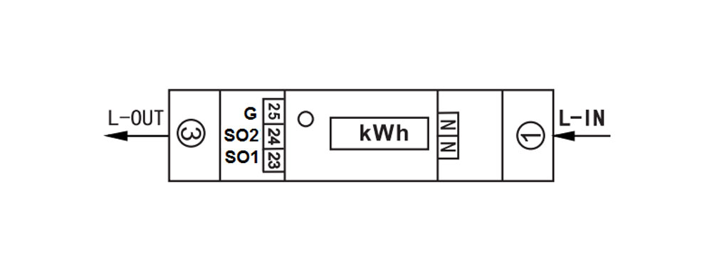 230V 63A or higher kWh Meter MID and RS485 Modbus Smart Meter For Solar Panel EM118089/90/91