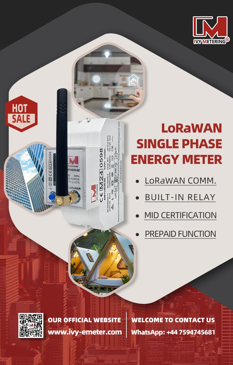 EM114039-02 MID Certified LoRaWAN Energy Meters LoRa IOT Smart Meter