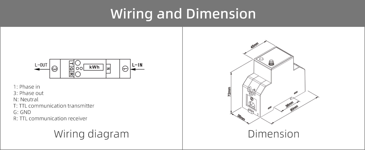EM114039-01 Single Phase LoRaWAN Smart Energy Meter with Built-in Relay