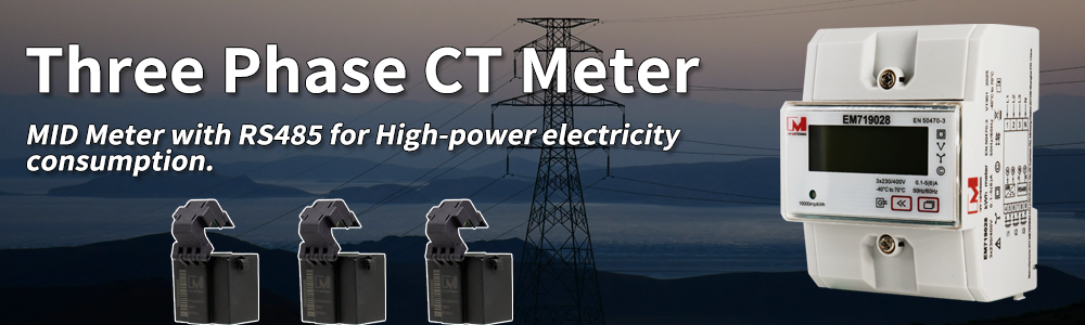 CT Type Three Phase Electronic Energy meter with Bidirectional Measurement