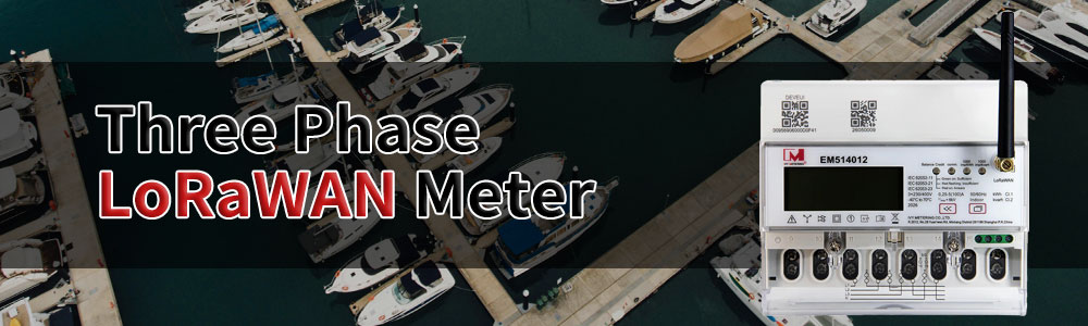 Three Phase Lorawan energy meters Compliant with MID standard  3 phase for IoT projects