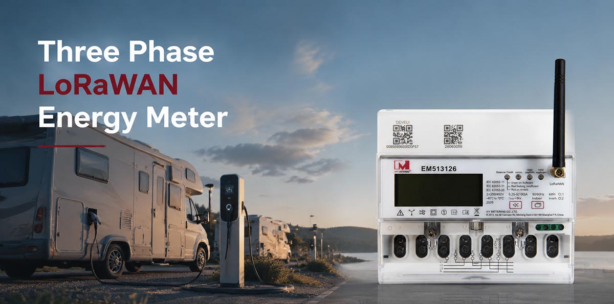 Three Phase LoRaWAN Energy Meter: Smart Prepaid Metering Solution for EV Charging, Solar and Commercial Applications