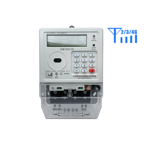 EM129115 STS Prepayment Watt Hour Meter GPRS 2G/3G/4G Kwh Meter IR Smart Electricity Meter