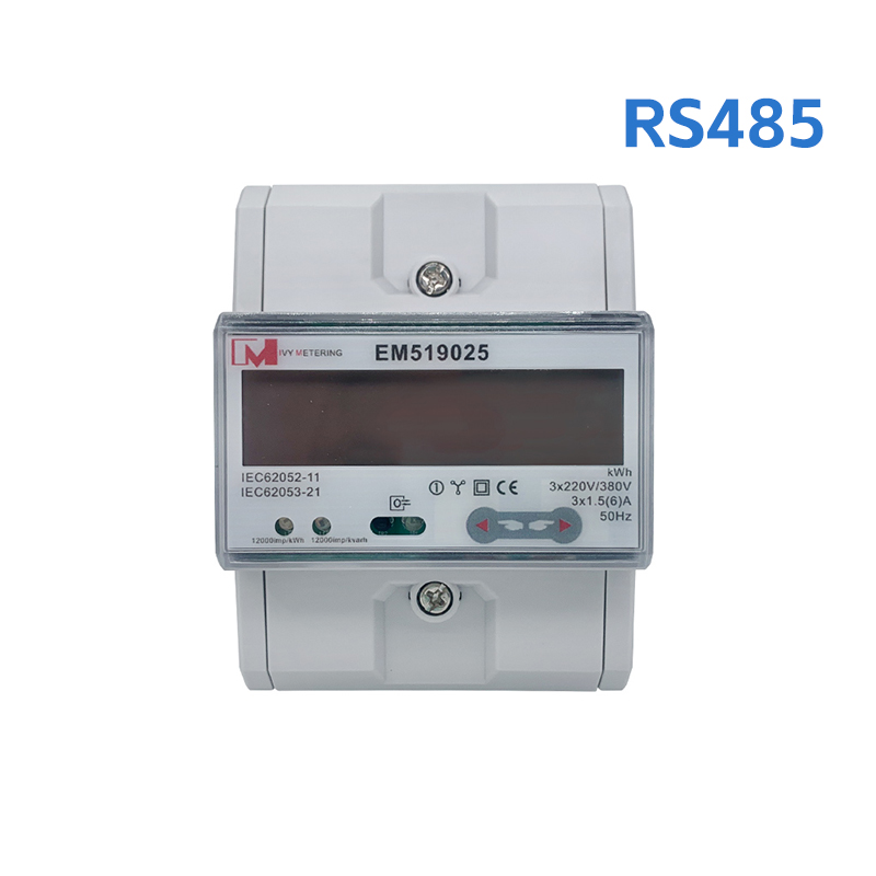 [CT] EM519025 80A IR RS485 Multi tariff Three Phase Power Consumption mid Energy Meter with CT