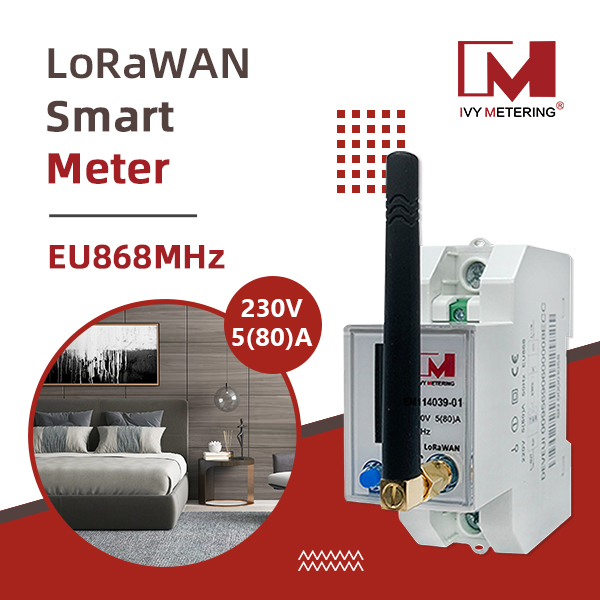 EM114039-01 Single Phase LoRaWAN MID Energy Meter for IOT