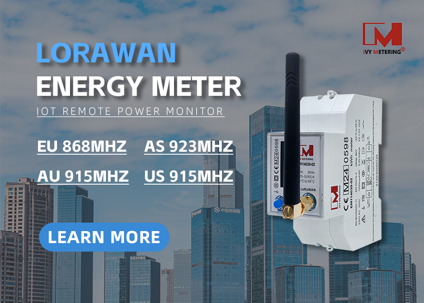 LoRaWAN energy meter communication frequency band
