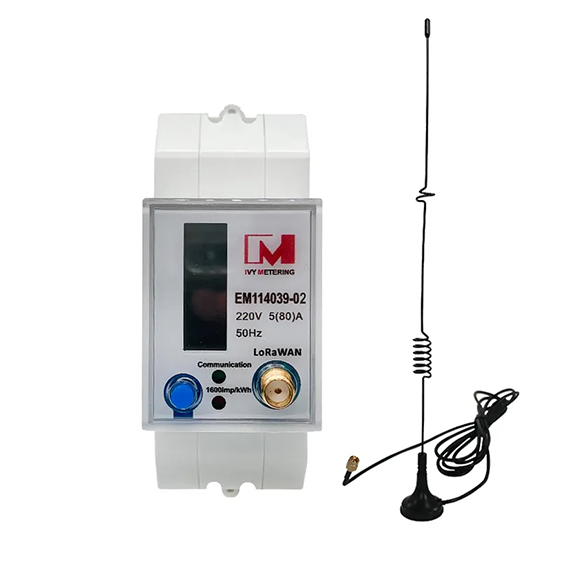 [LoRaWAN Solution]EM114039-02 Single Phase LoRaWAN Energy Monitor Smart Meters LoRa Prepaid Electricity Meter