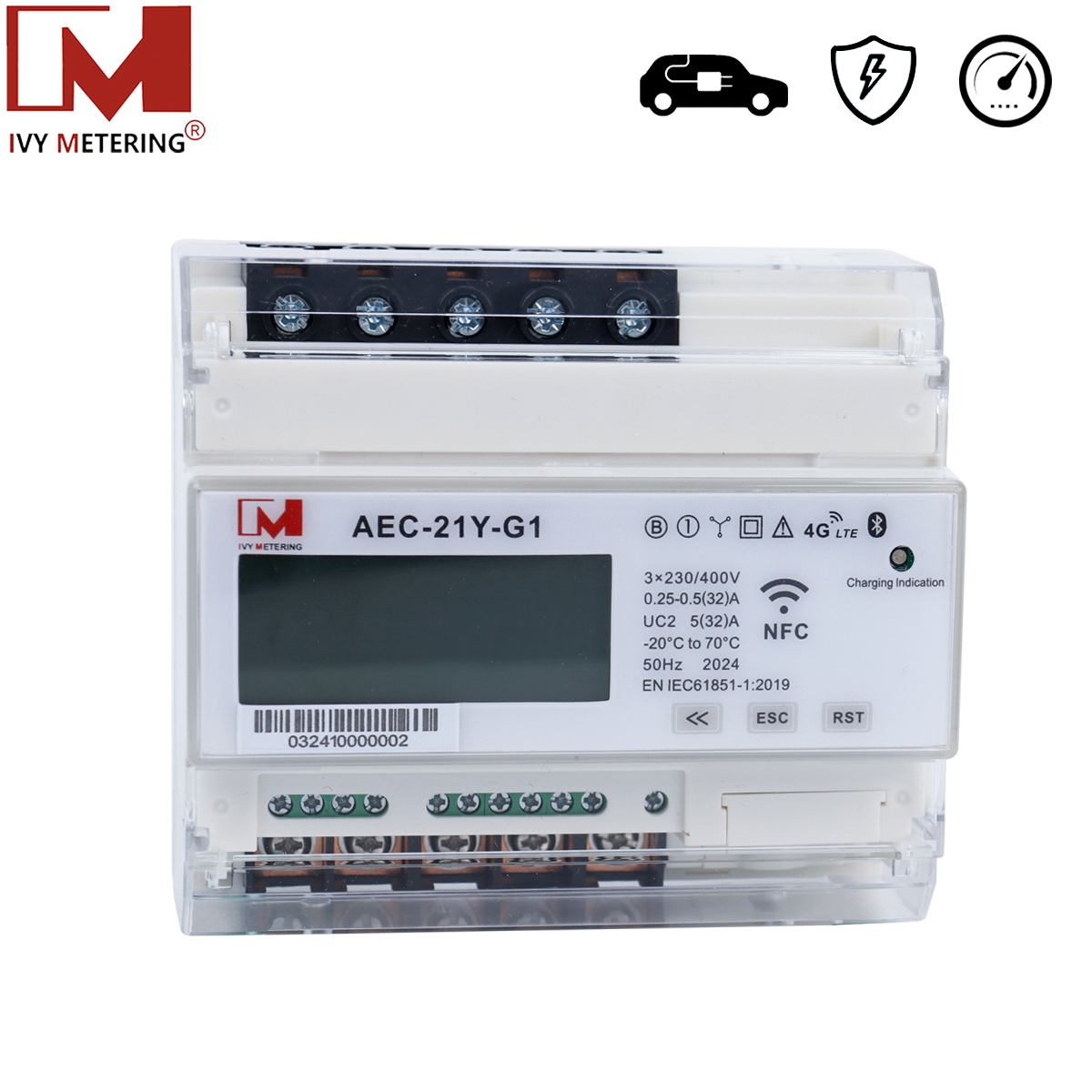 AEC-21Y-G1 AC EV Charging Metering Module 21kW EV Charging Module (Single/Three-Phase)