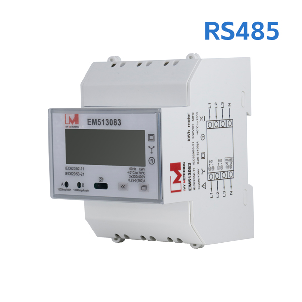 EM519082 DIN-Rail mount modules Three-phase MID electricity meter 75A 80A 100A mid approved meter