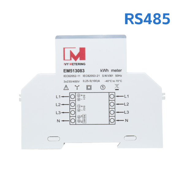 EM519082 DIN-Rail mount modules Three-phase MID electricity meter 75A 80A 100A mid approved meter