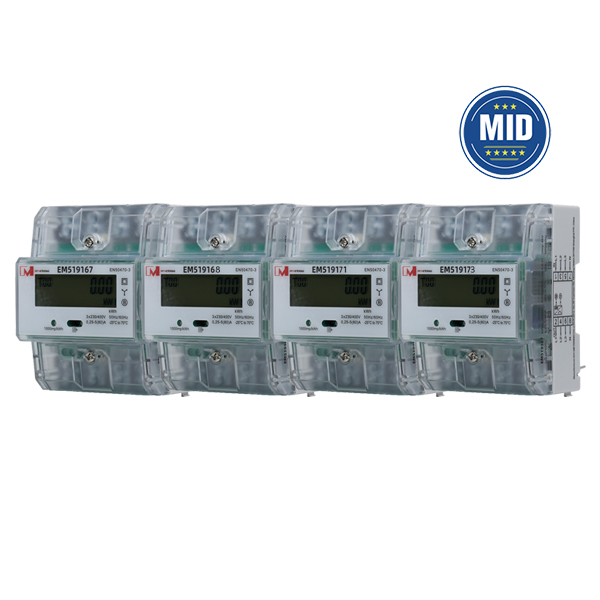 EM519167~EM519173 3-phase MID Approved IR RS485 Modbus Energy Meter with Bidirectional metering