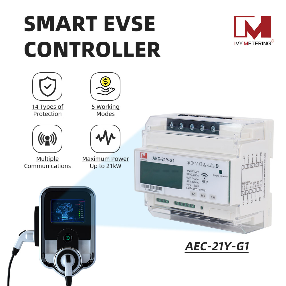 AEC-21Y-G1 Single/Three Phase EVSE Smart Module OCPP AC Charge Controller for EV