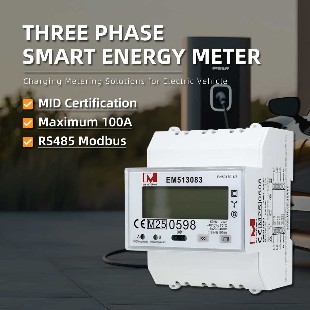 [RS485] EM513083 RS485 Modbus MID Approved Bidirectional 3-Phase Electricity Meter
