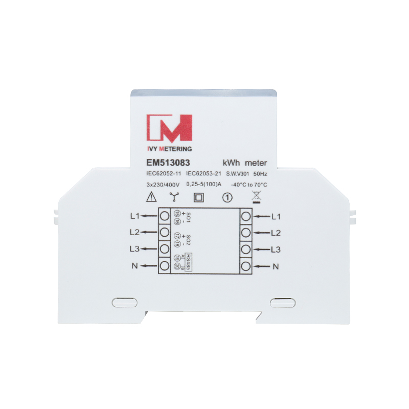 Three Phase Din Rail Rs485 Electricity Meter MID With Bidirectional EM513082/83/84