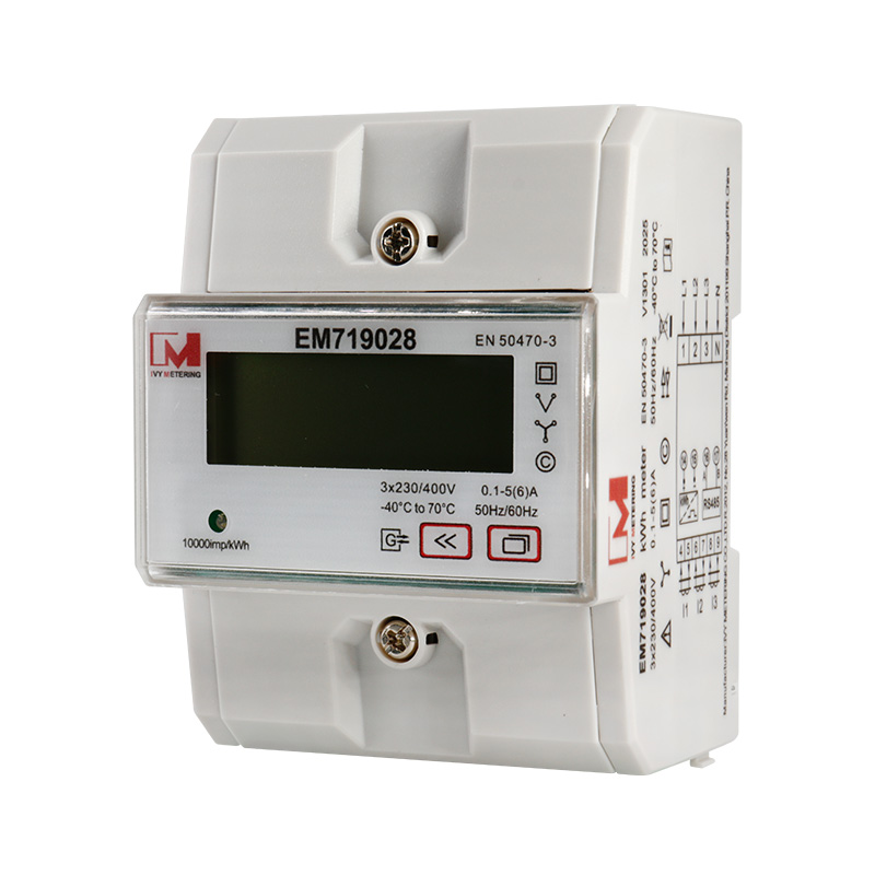 MID Approved Three Phase RS485 Modbus RTU Smart Energy Meter for PV Solar Monitoring System