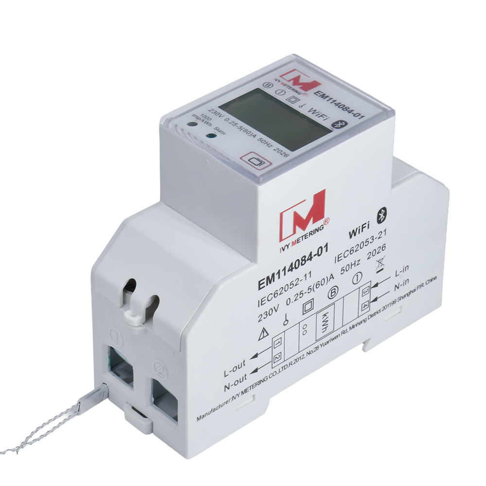 EM114084-01 MID Approved 60A Single Phase Wi-Fi Energy Meter with Modbus TCP