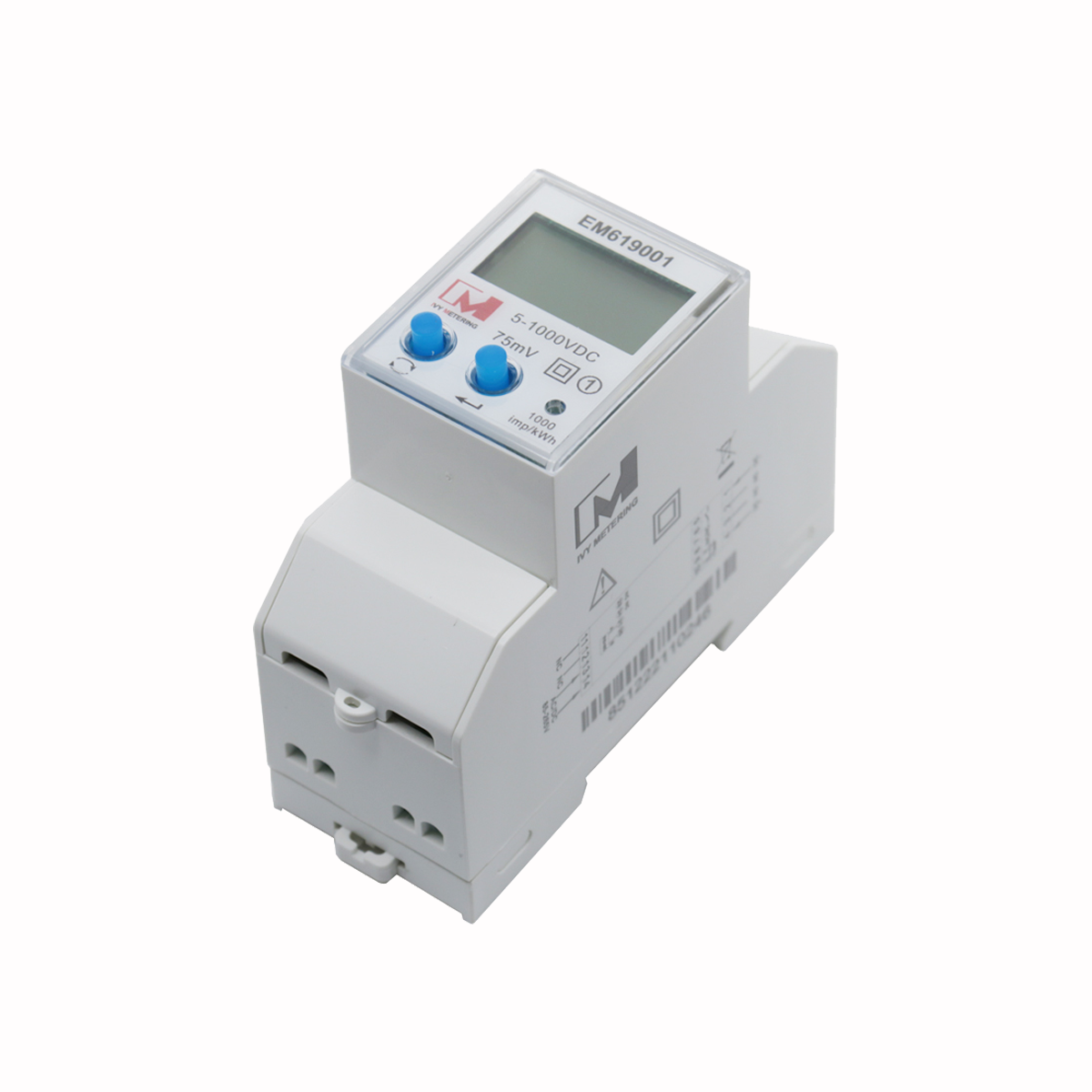 EM619001 PTB MID/Eichrecht certification 1000V DC Bidirectional Energy Meter for DC EV Charger