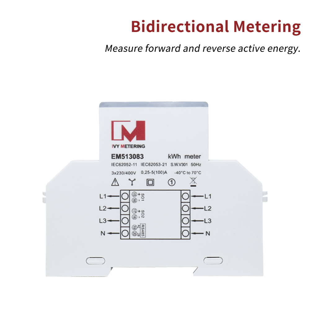 EM513082 RE Direct-Connect Three-Phase Four-Wire Electric Meter with MID Certificate