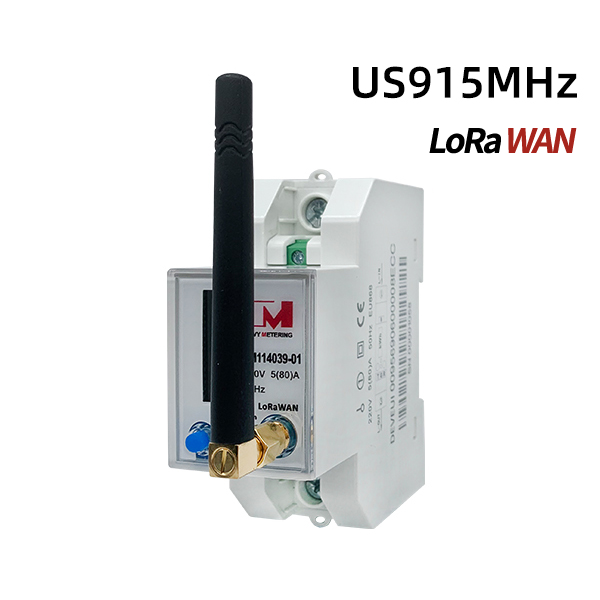 [US915MHz] EM114039-02 Single Phase LoRaWAN 100A Modbus Din Rail Prepaid Smart Energy Meter