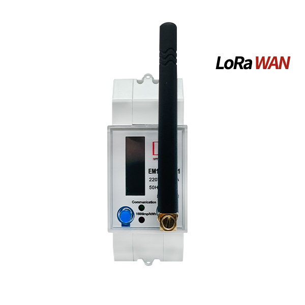 1p LoRaWAN Energy Meter Class c OTAA DIN Rail single-phase energy monitoring With a built-in LoRaWAN® module [Prepayment] EM114039-02