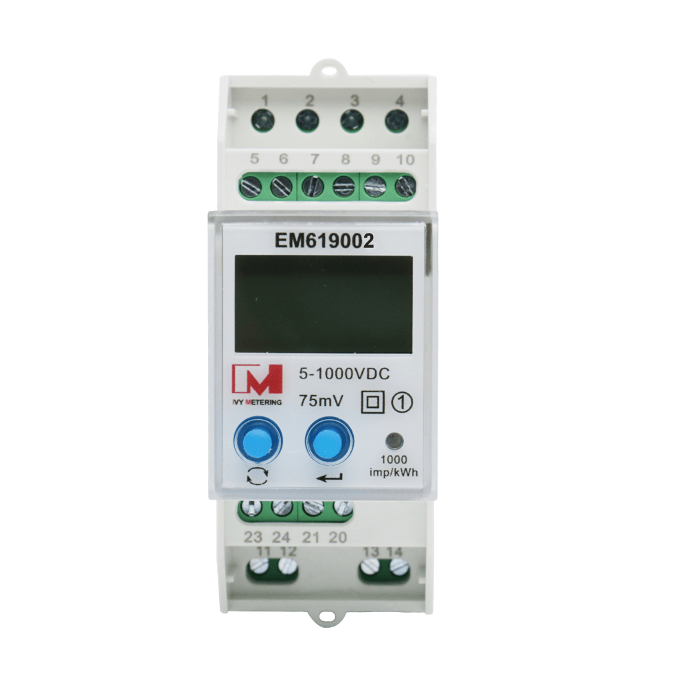 EM619002 1000V 2000A RS485 Modbus Bidirectional DC Energy Meter for depot charger for electrical buses and trucks
