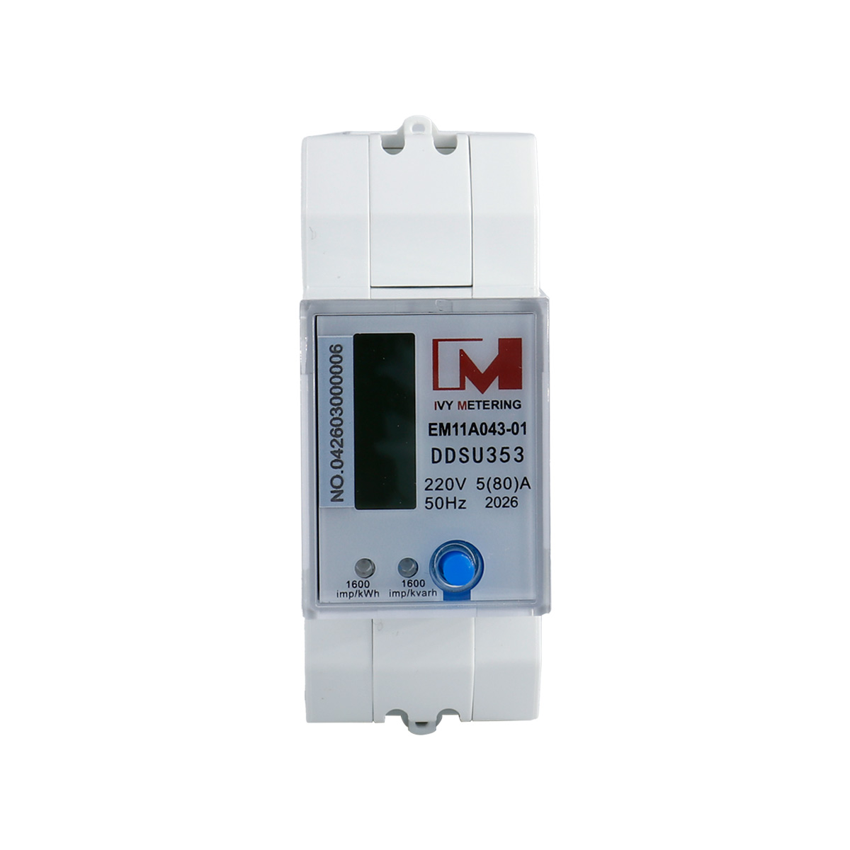 EM11A043-01 Single Phase Smart Energy Meter with RS485 Communication and Built-in Relay
